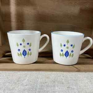 Marcrest Alpine Swiss Chalet Vintage Ceramic Coffee Cups Set of 2 - Made in USA